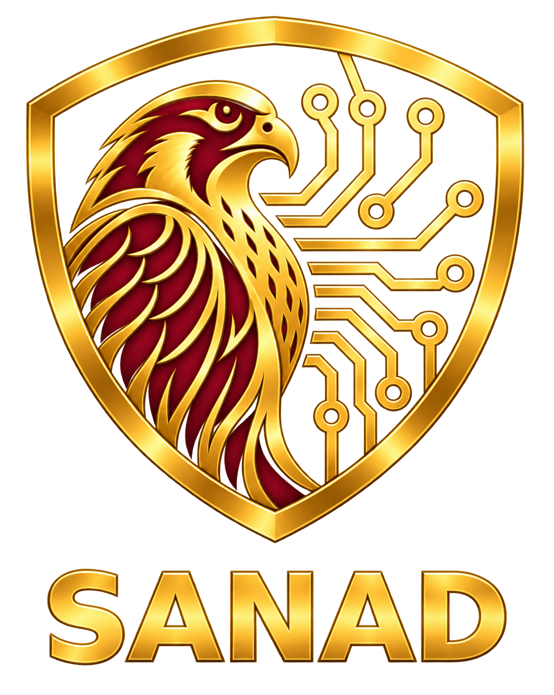 SANAD falcon and technology emblem